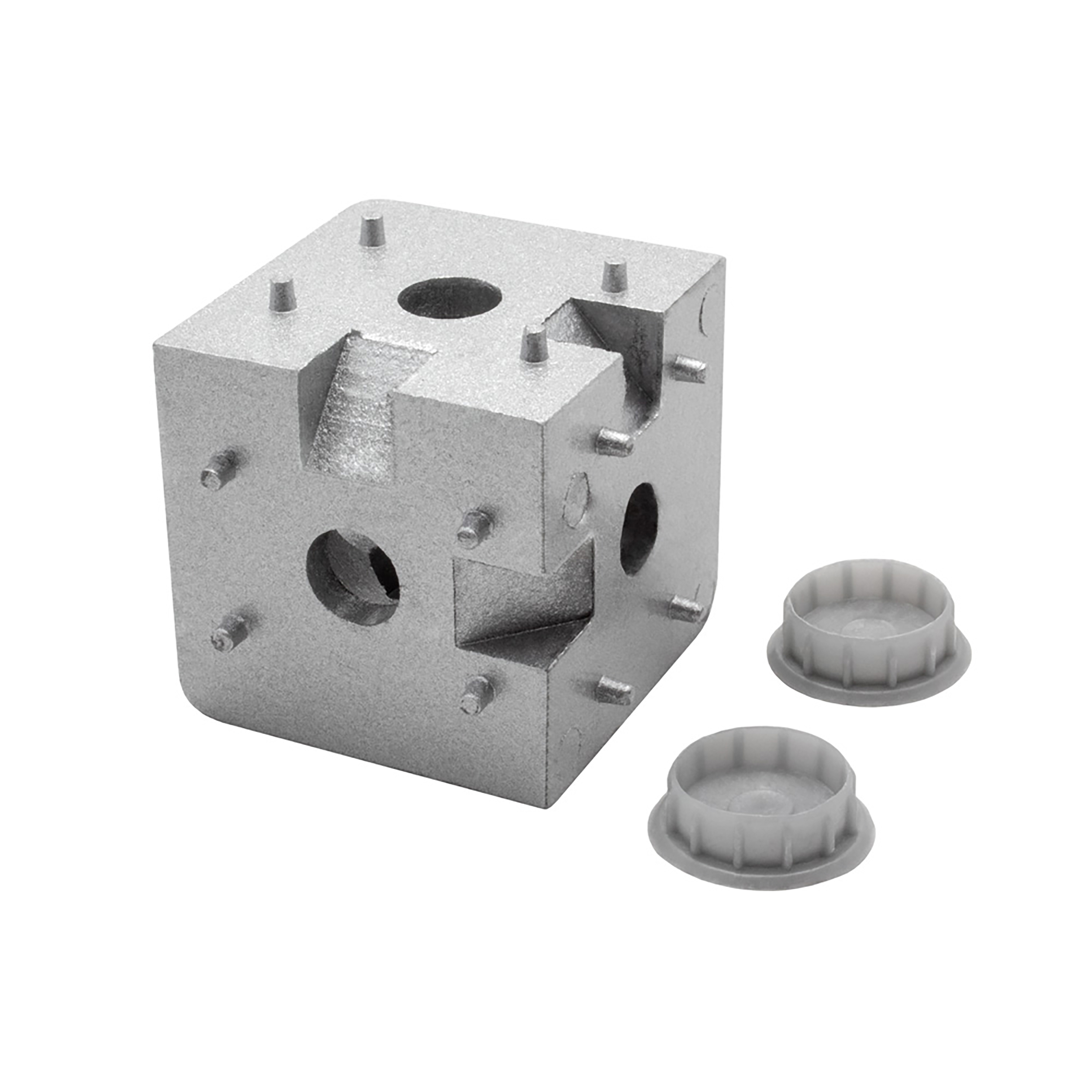 3-Wege Würfelverbinder Eck-Verbinder für Aluprofil 40x40 - 1 Stück