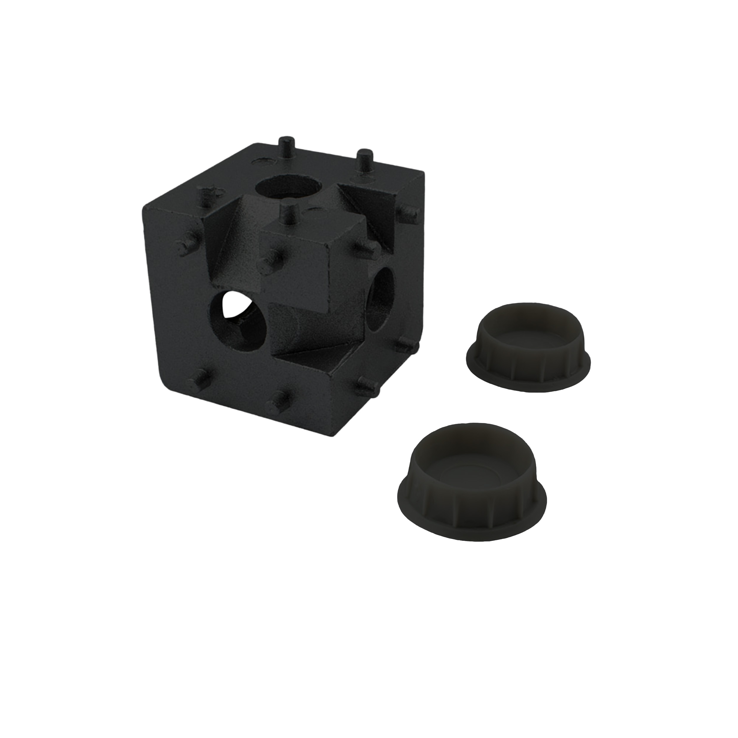 KLAK 30 - 3-Wege Würfelverbinder Eck-Verbinder Aluprofil 30x30 schwarz KLAK 30 - 3-Wege Würfelverbinder Eck-Verbinder Aluprofil 30x30 schwarz - 1 Stück