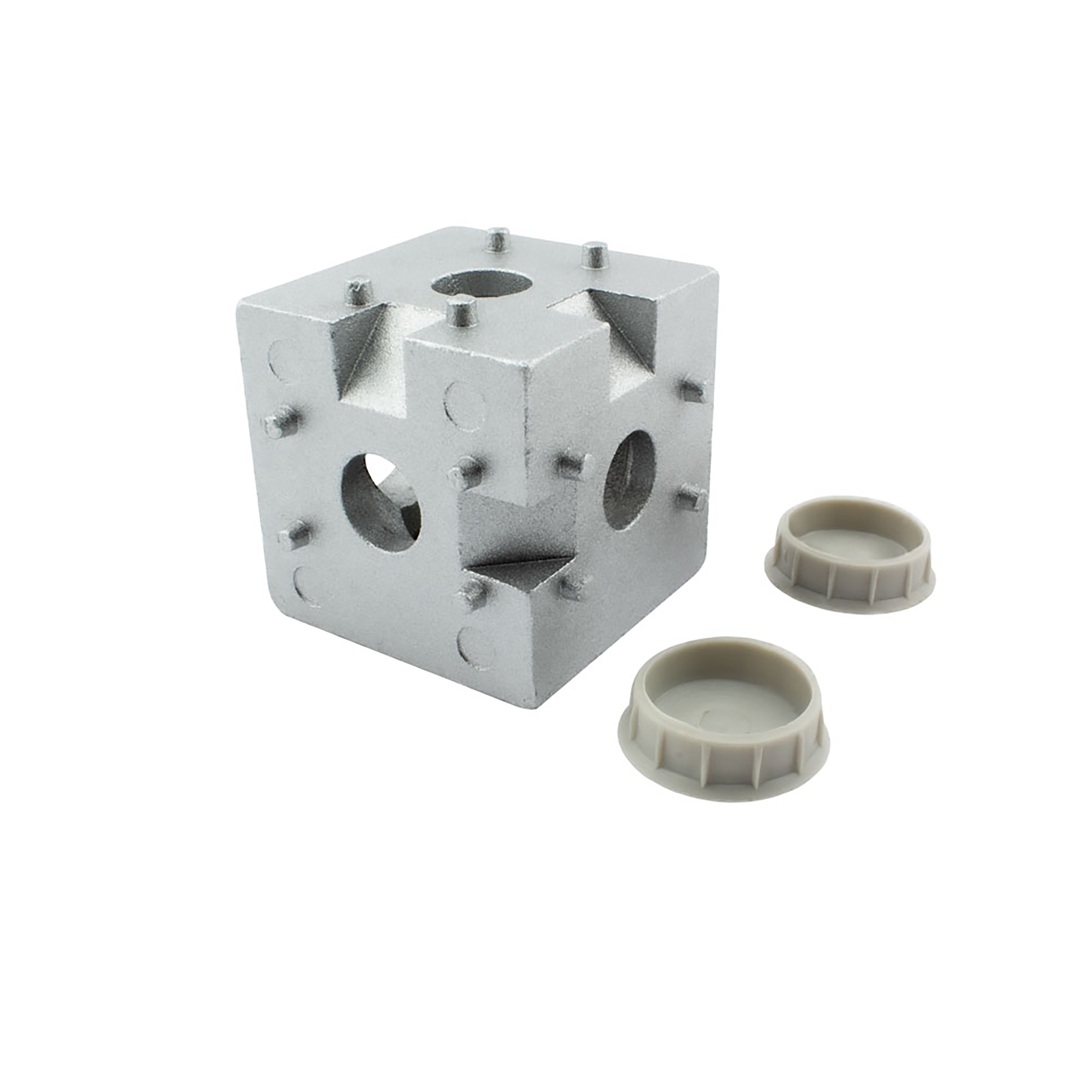 3-Wege Würfelverbinder Eck-Verbinder für Aluprofil 45x45 3-Wege Würfelverbinder Eck-Verbinder für Aluprofil 45x45