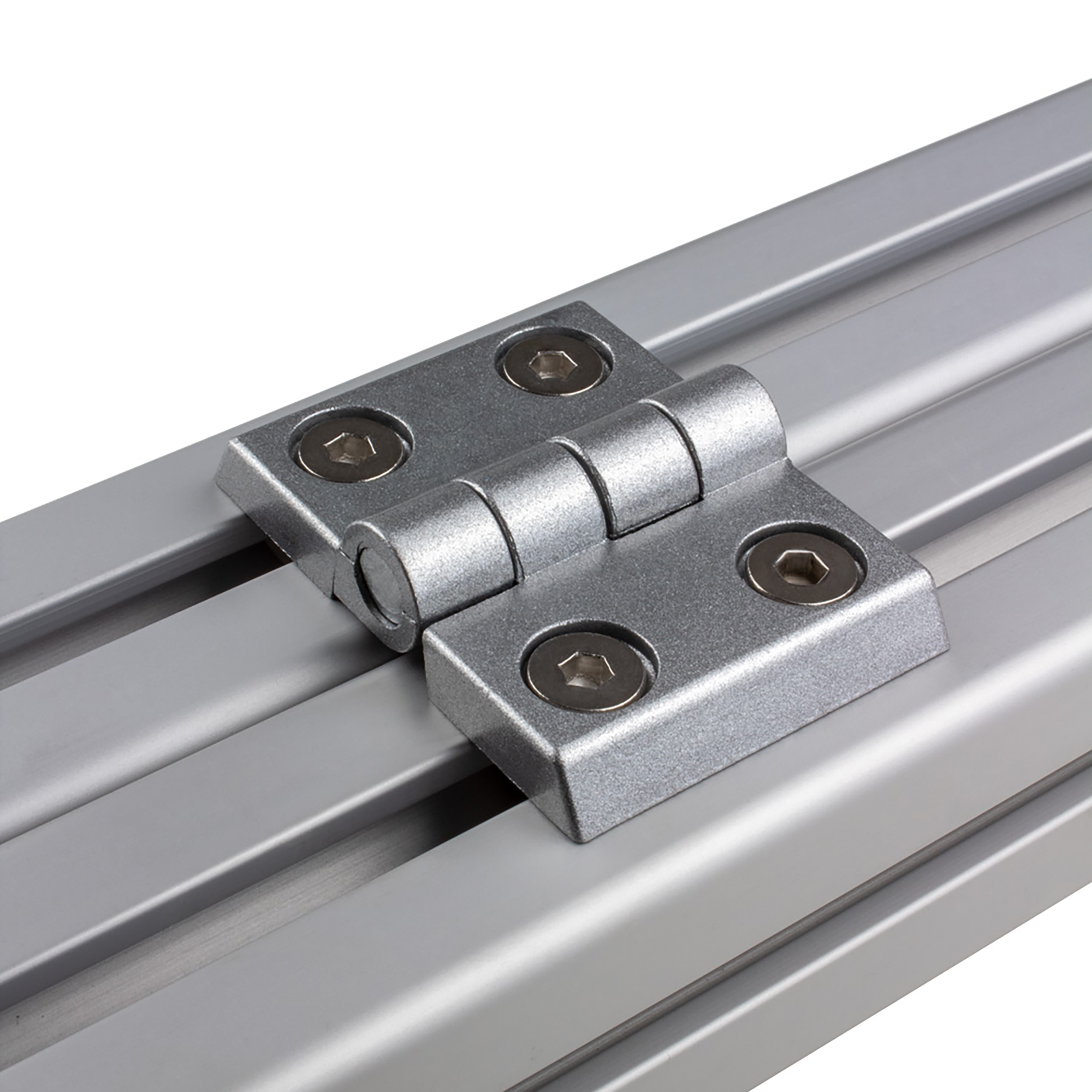 Scharnier Universell Nut 8 für 40-er inkl. Verschraubung Scharnier Universell Nut 8 für 40-er inkl. Verschraubung - 4 Stück