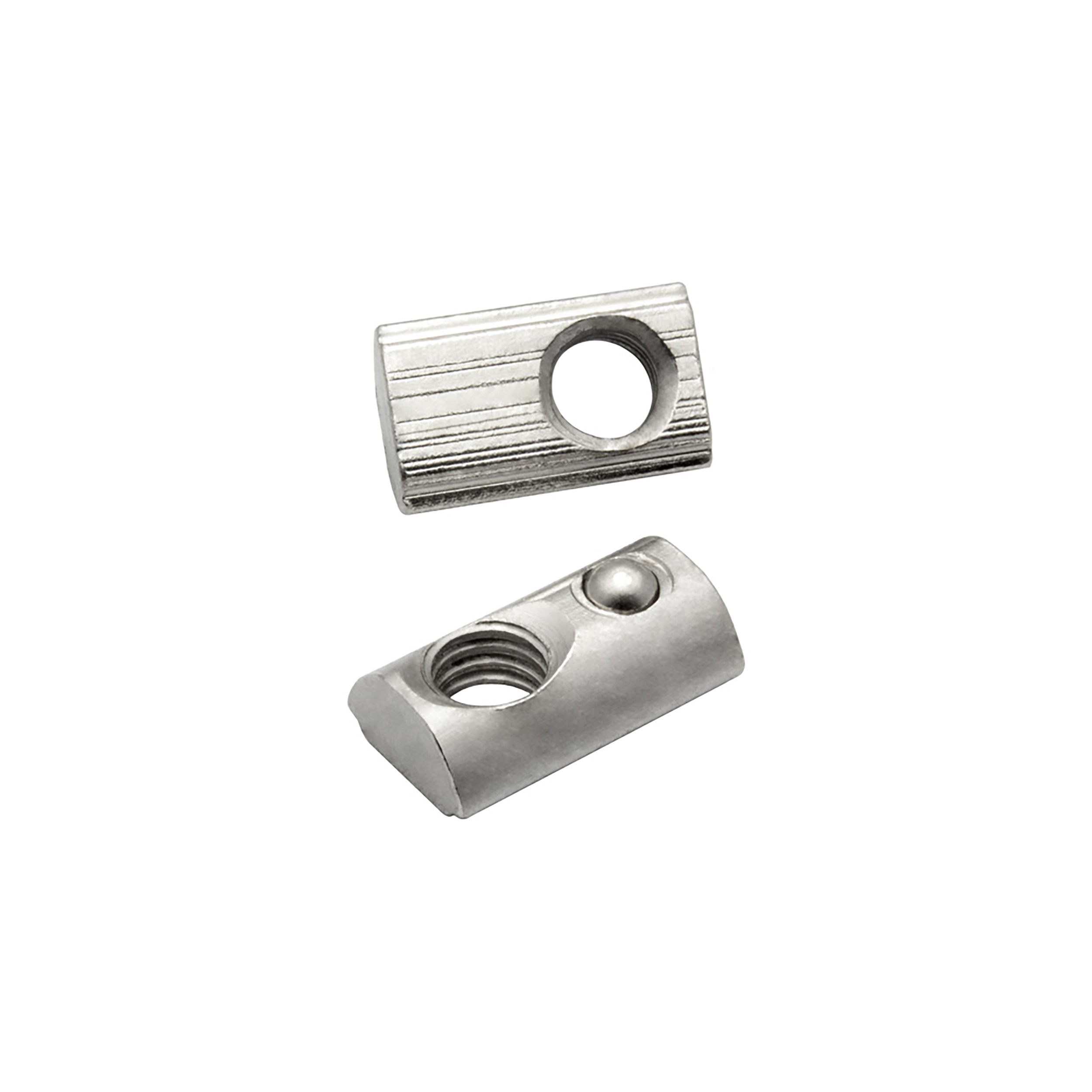 Nutenstein mit Federkugel und Steg M5 Nut 6 für Aluprofil 20-er - 1 Stück Nutenstein mit Federkugel und Steg M5 Nut 6 für Aluprofil 20-er - 1 Stück