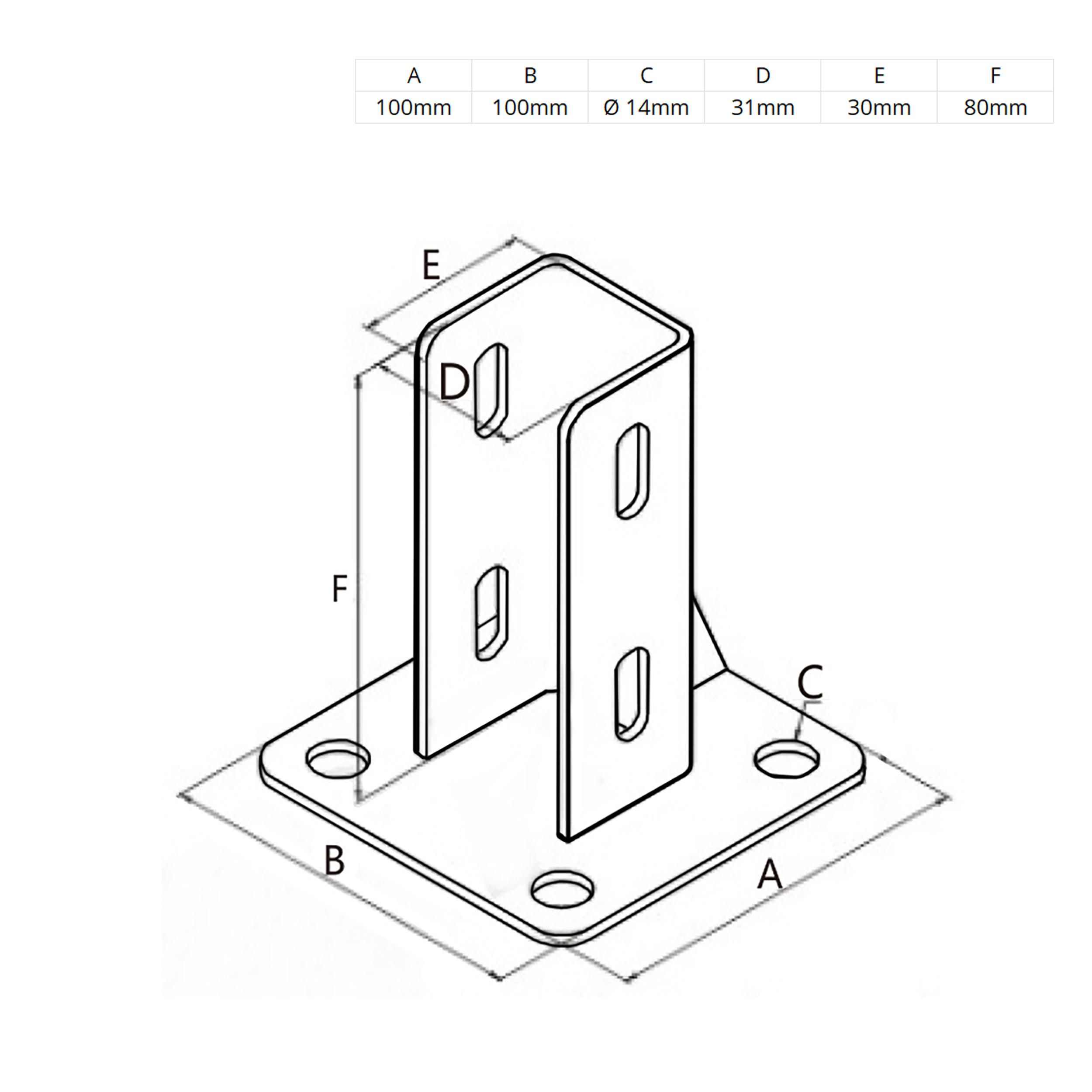 Pfostenkonsole Bodenmontage 30x30 Aluprofil inkl. Profil-Verschraubung - 1 Stück Pfostenkonsole Bodenmontage 30x30 Aluprofil inkl. Profil-Verschraubung - 1 Stück