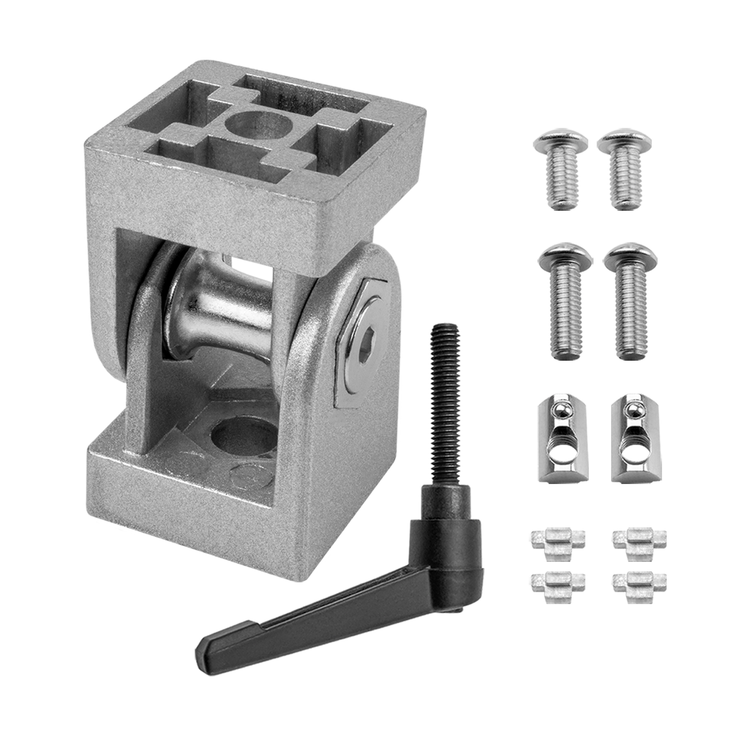 Gelenkverbinder Gelenk mit Klemmhebel Nut 8 für Aluprofil 40-er