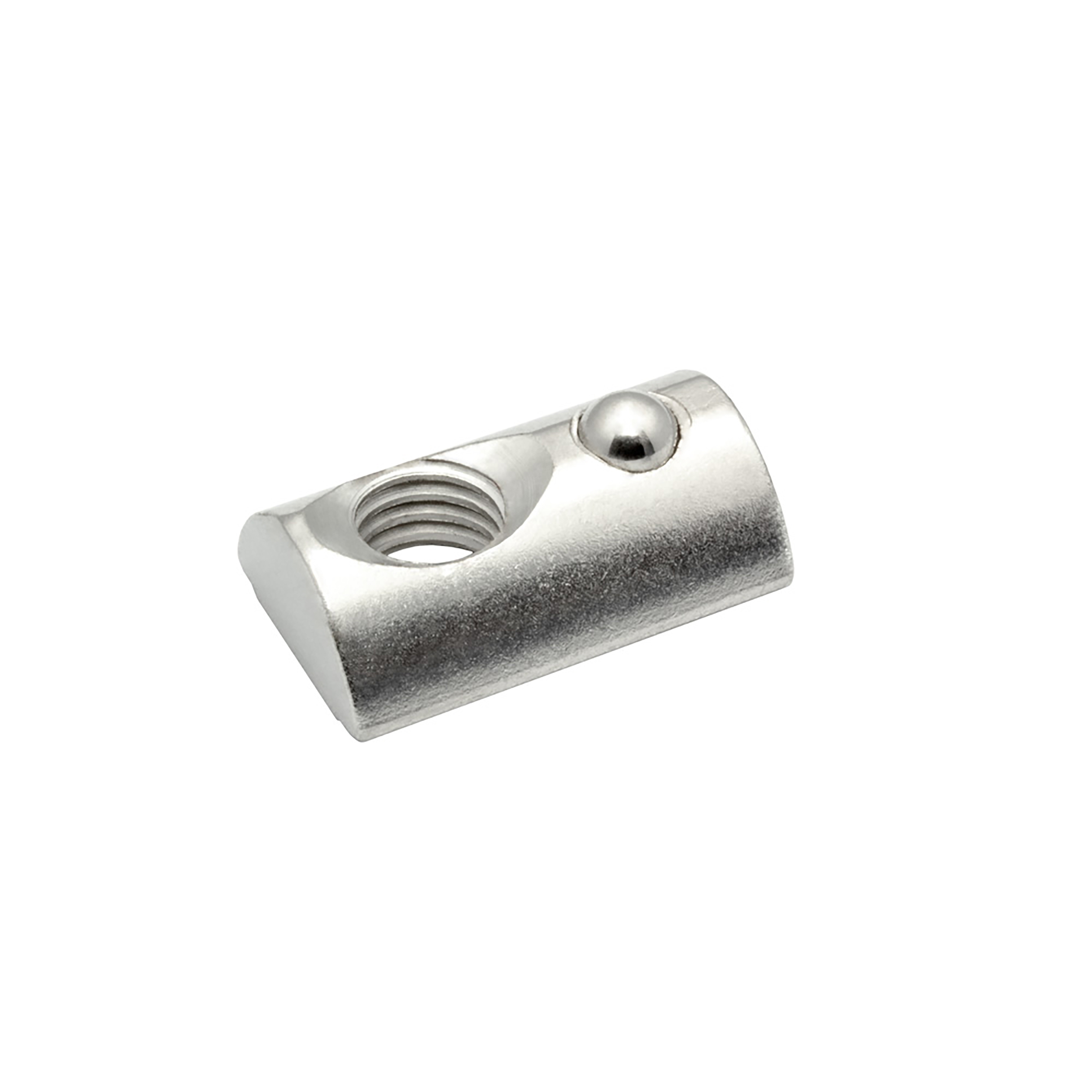 Nutenstein mit Federkugel und Steg M8 Nut 10 für Aluprofil 45-er - 100 Stück Nutenstein mit Federkugel und Steg M8 Nut 10 für Aluprofil 45-er - 100 Stück