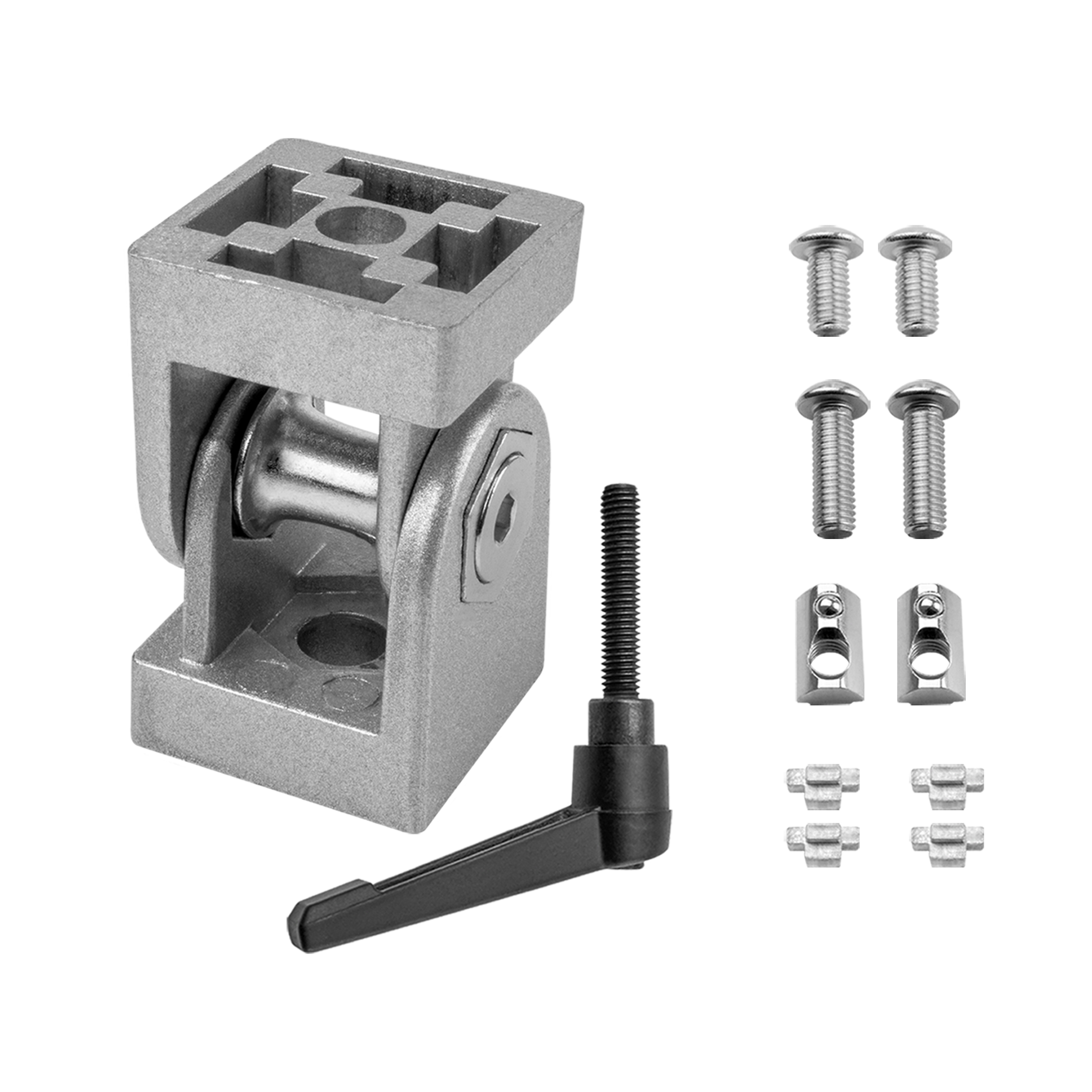 Gelenkverbinder Gelenk mit Klemmhebel Nut 8 für Aluprofil 30-er