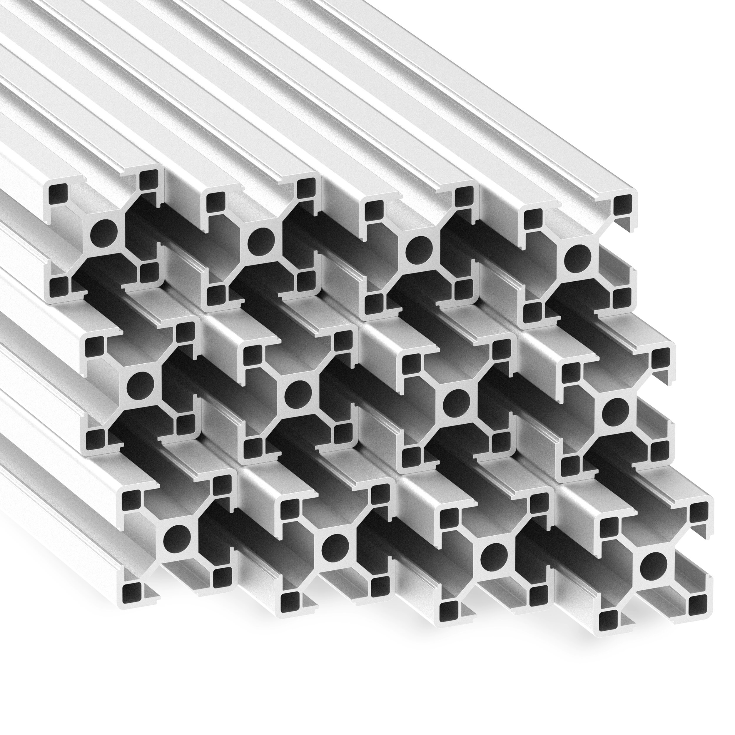 Alu Profil 12 Stück 30x30mm 2m System-, Montage-, Konstruktionsprofil Nut 8 Alu Profil 12 Stück 30x30mm 2m System-, Montage-, Konstruktionsprofil Nut 8