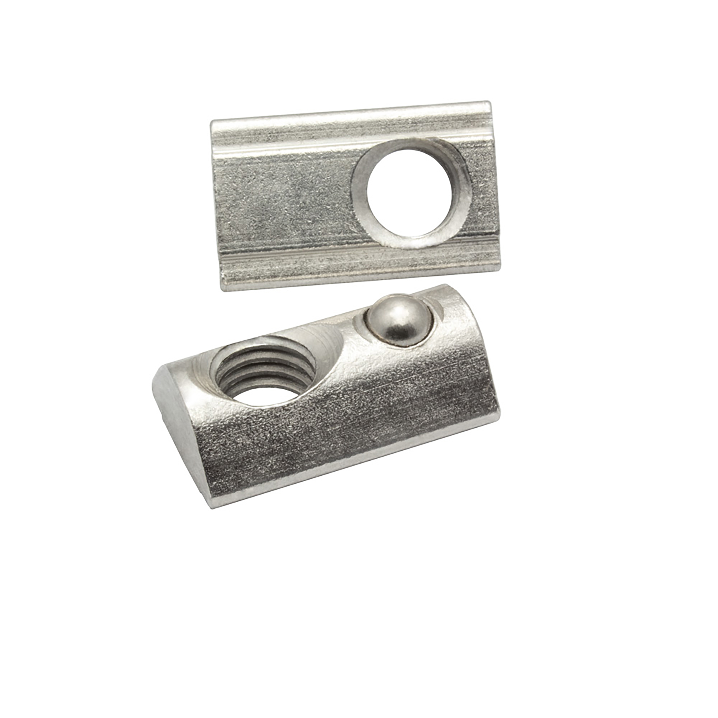 Nutenstein mit Federkugel und Steg M8 Nut 8 für Aluprofil 40-er - 10 Stück