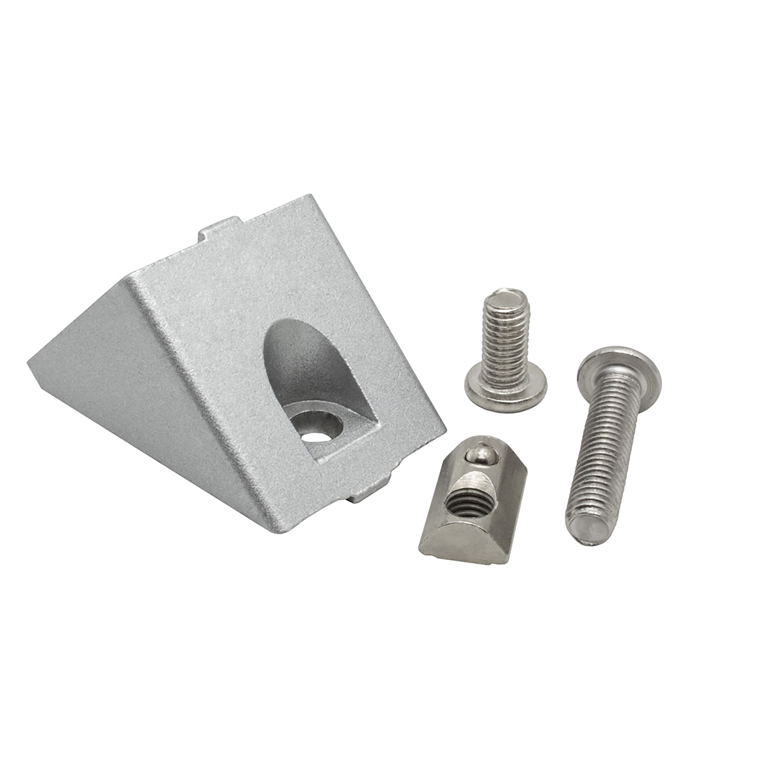 45 Grad Verbinder Stützverbinder Nut 8 für Aluprofil 40-er - 1 Stück