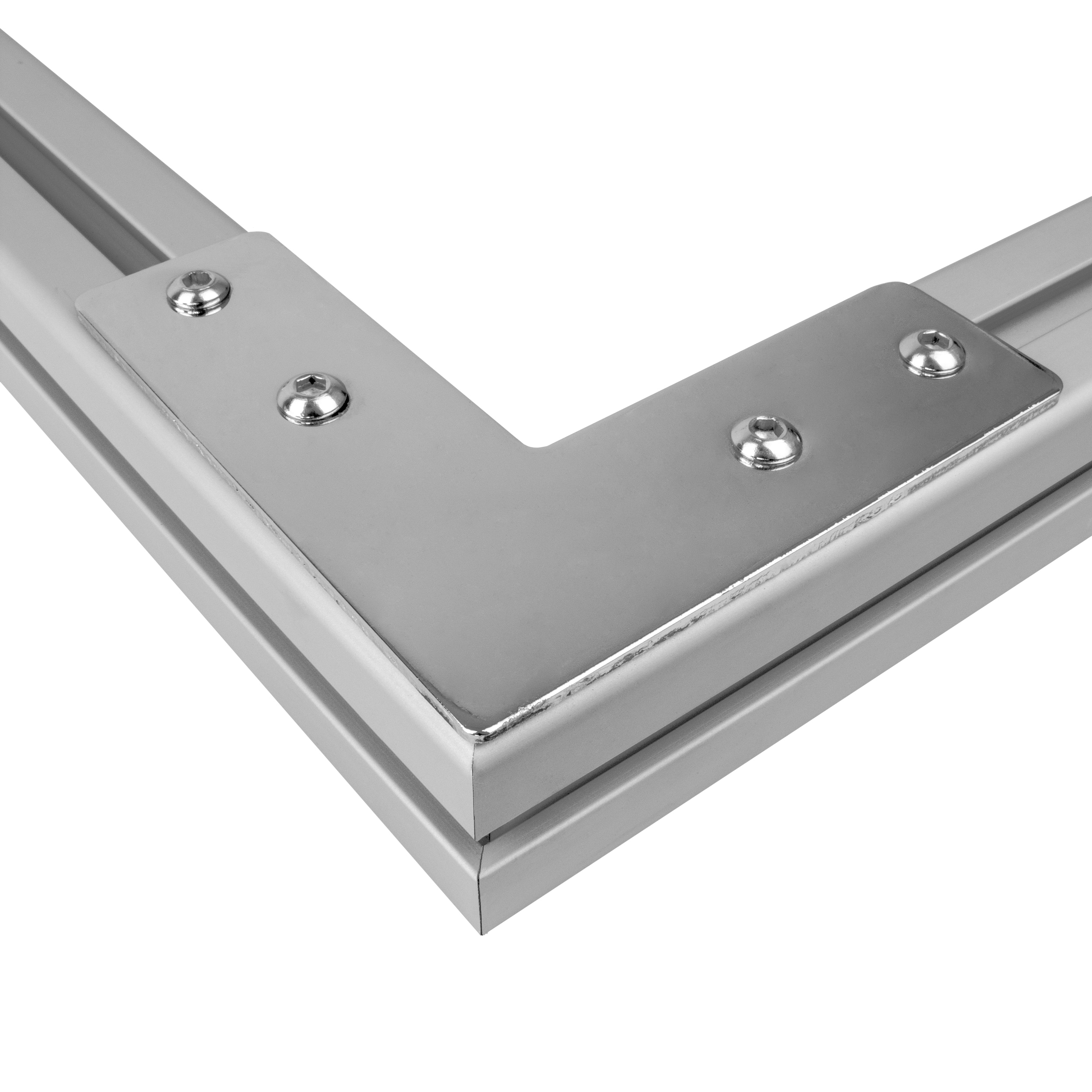 Verbinderplatte - L - 110x110mm Aussen L-Schnekel Flachverbinder 40x40 Aluprofil Verbinderplatte - L - 110x110mm Aussen L-Schnekel Flachverbinder 40x40 Aluprofil - 4 Stück inkl. Verschraubung