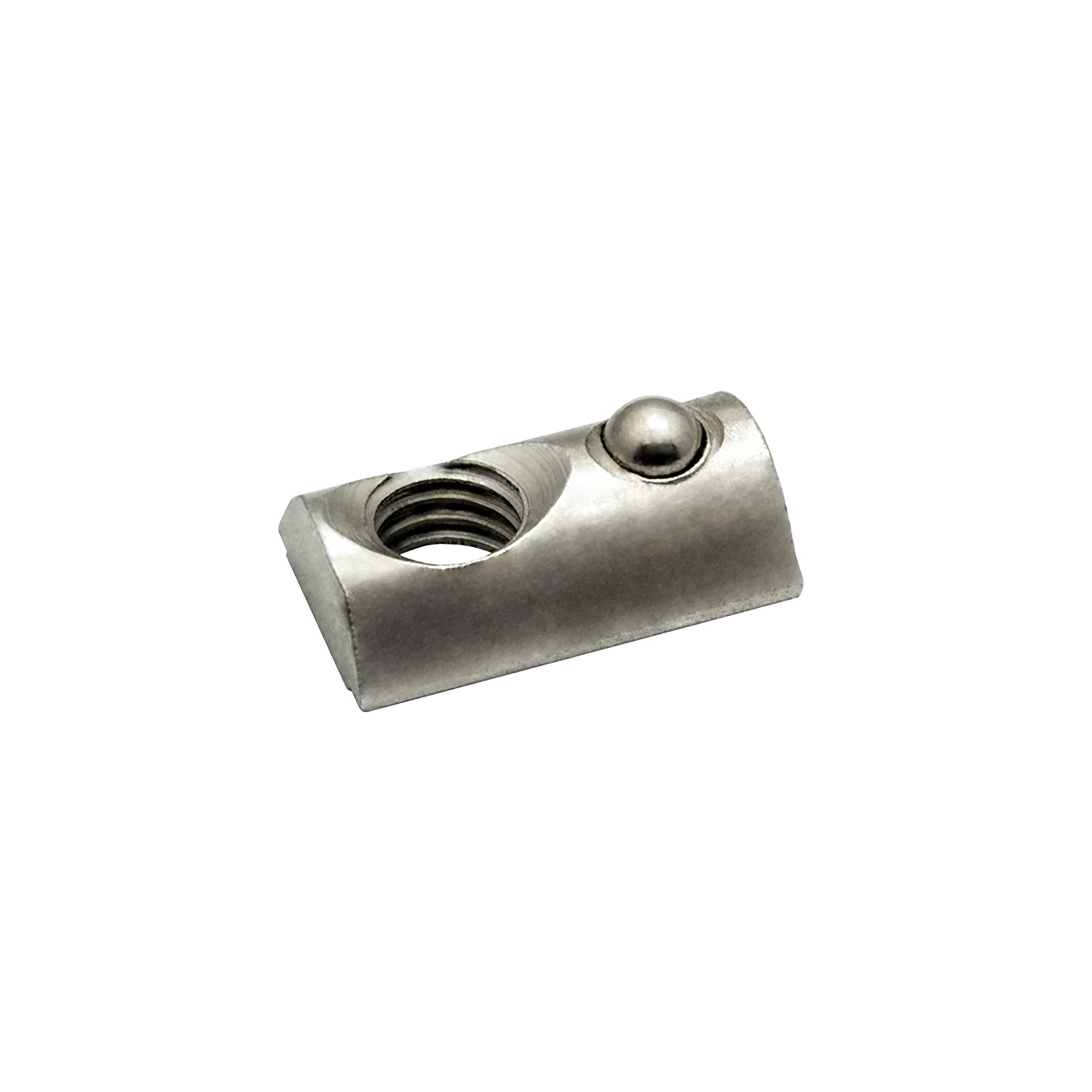 Edelstahl Nutenstein mit Federkugel und Steg M8 Nut 8 für Aluprofil 40-er - 1 Stück Edelstahl Nutenstein mit Federkugel und Steg M8 Nut 8 für Aluprofil 40-er - 1 Stück