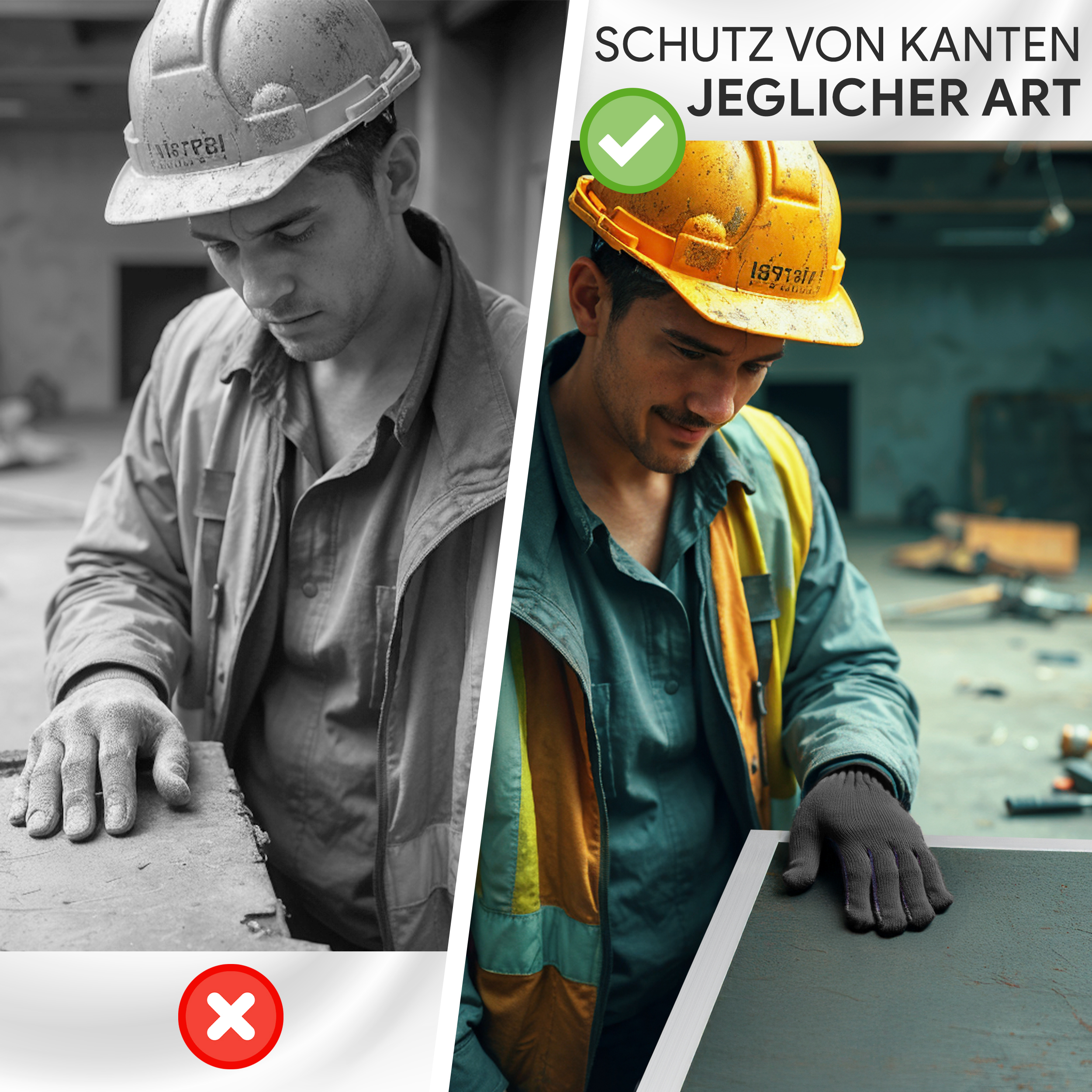 Winkelprofil aus Aluminium - 50 x 50 x 5 mm - 2 Meter - gleichschenklig - EN AW-6060