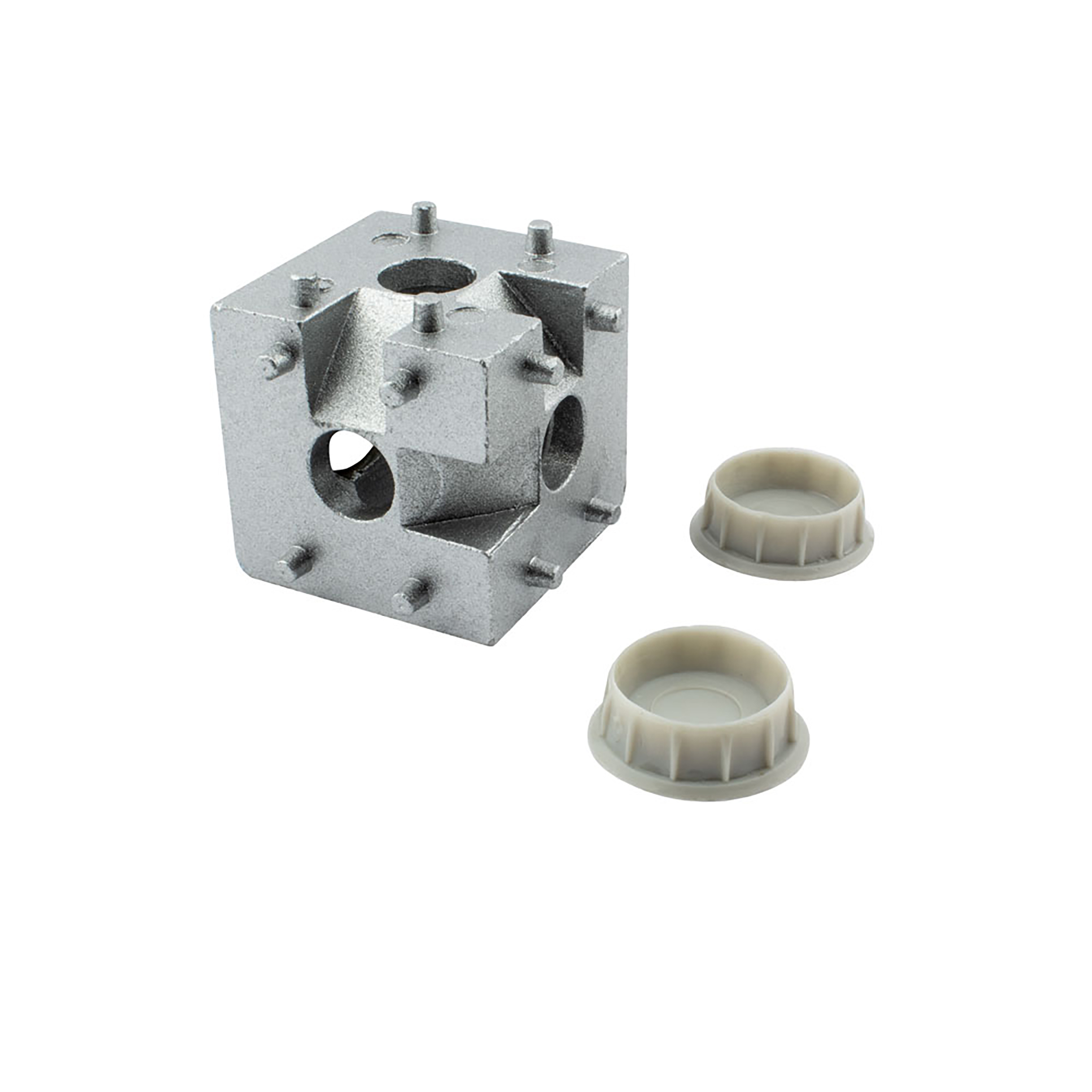 3-Wege Würfelverbinder Eck-Verbinder für Aluprofil 30x30 - 1 Stück 3-Wege Würfelverbinder Eck-Verbinder für Aluprofil 30x30 - 1 Stück
