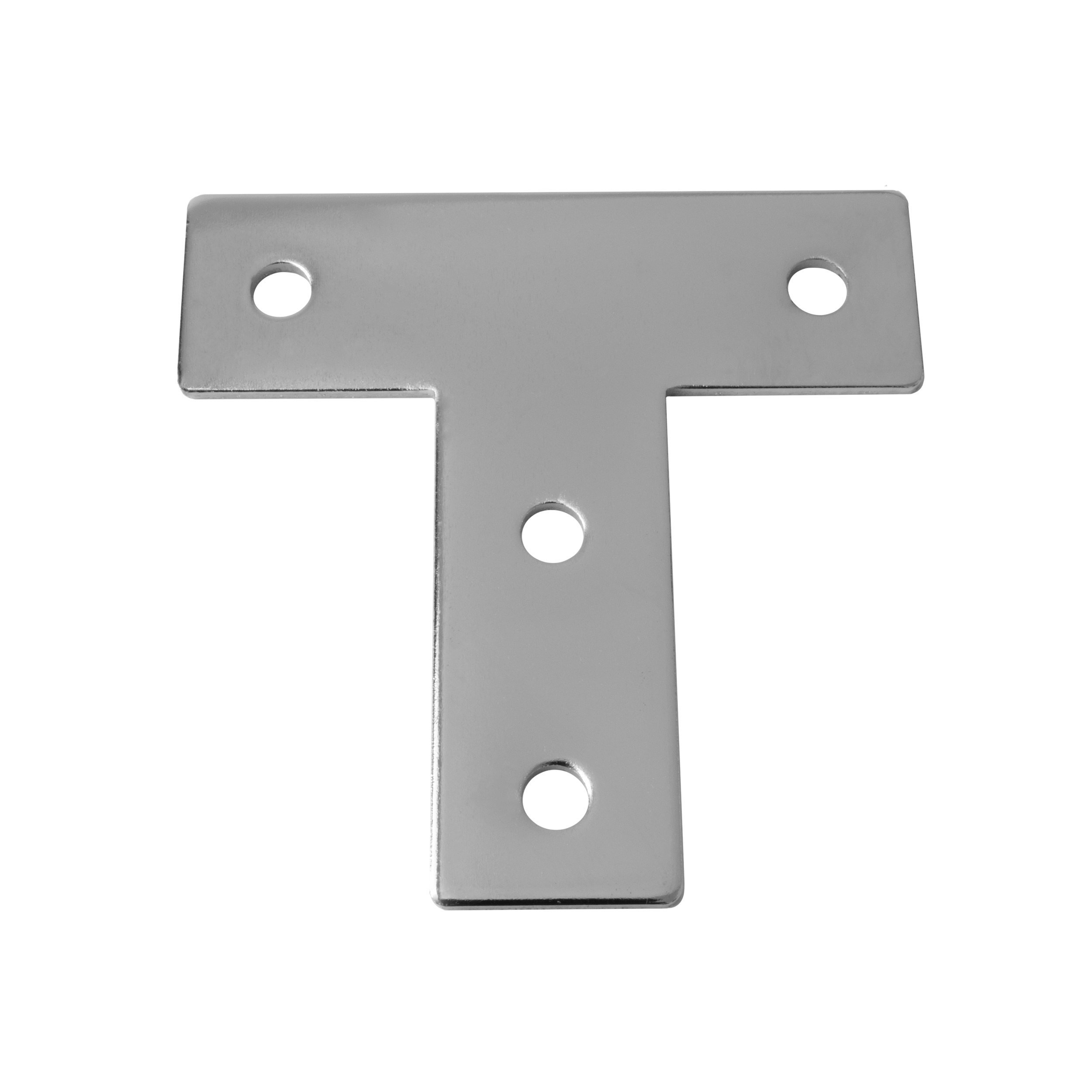 Verbinderplatte - T - 85x85mm Aussen Flachverbinder 30x30 Aluprofil - 4 Stück inkl. Verschraubung