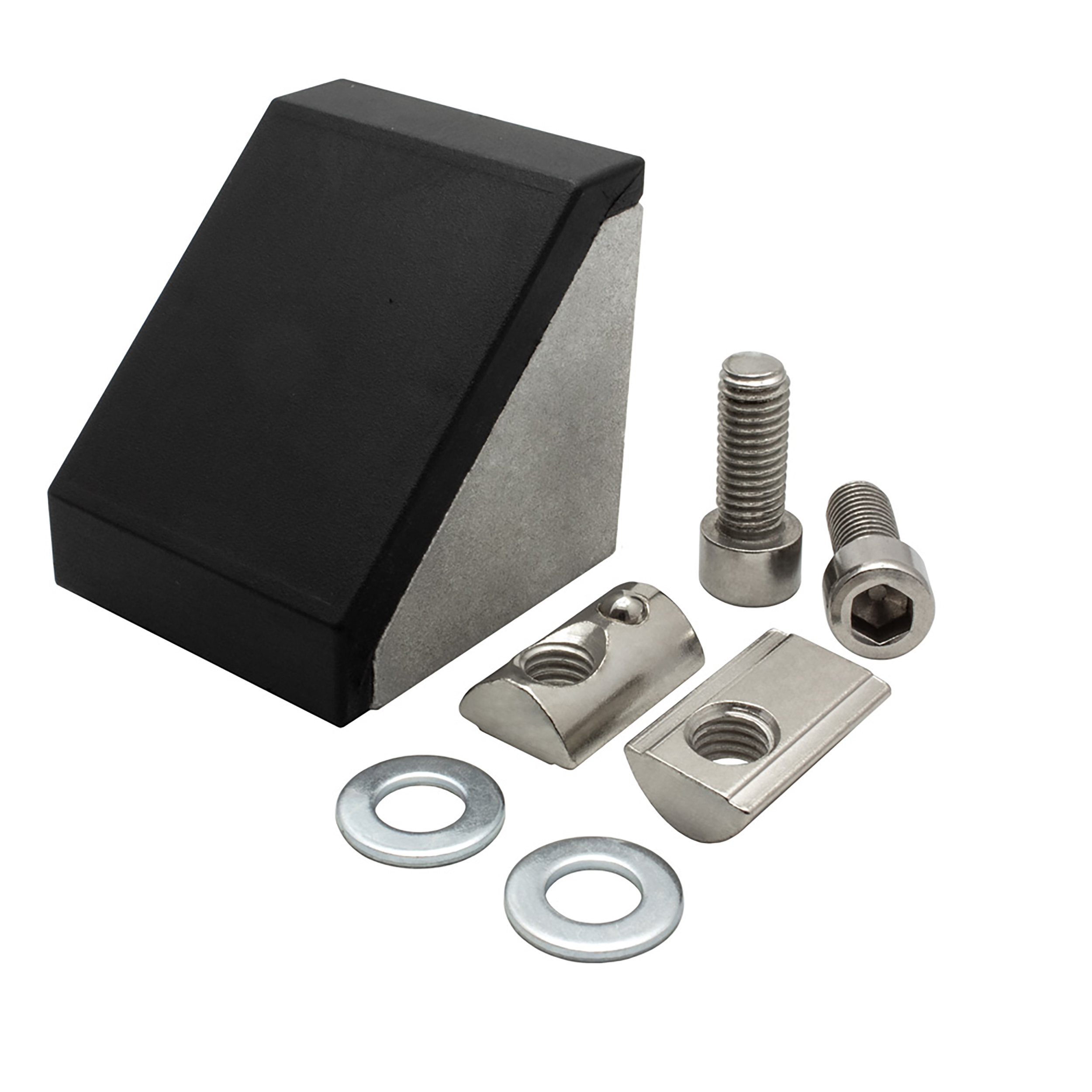 Befestigungswinkel ink. Schrauben und Nutensteine Nut 10 für Aluprofil 45-er 10 Stück + Abdeckkappen Befestigungswinkel ink. Schrauben und Nutensteine Nut 10 für Aluprofil 45-er 10 Stück + Abdeckkappen