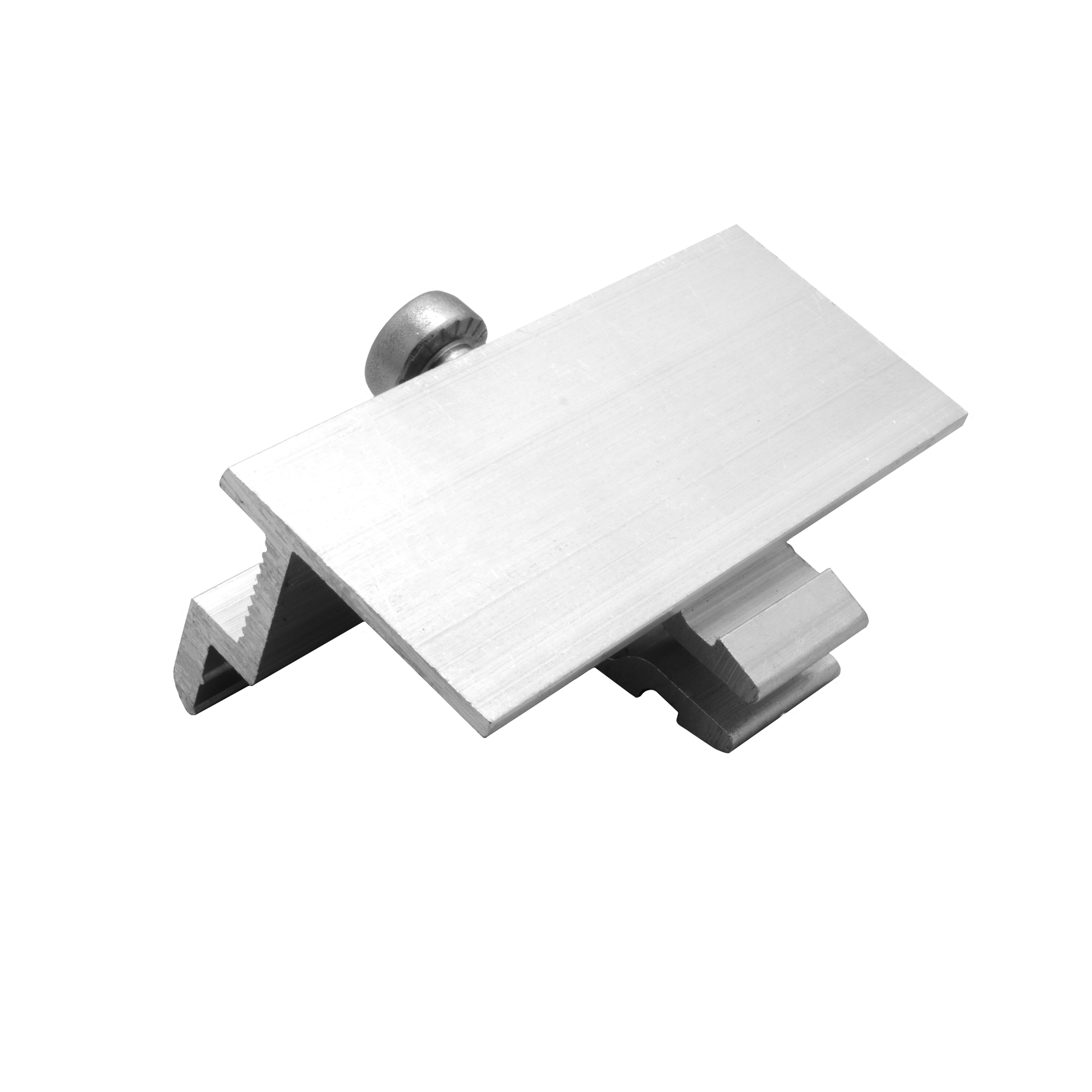 Solarprofile - 1x Endklemme silber - ohne MwSt. - TKSK-30 - PV-Profile - für Kreuzklemme - Zubehör