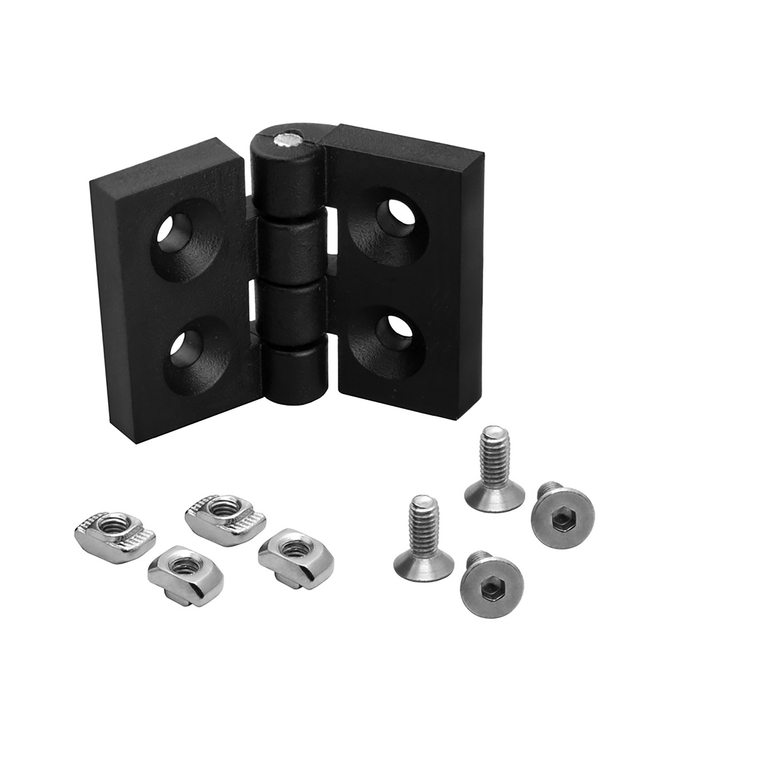 Scharnier Standard Nut 8 für 30-er inkl. Verschraubung - 4 Stück Scharnier Standard Nut 8 für 30-er inkl. Verschraubung - 4 Stück