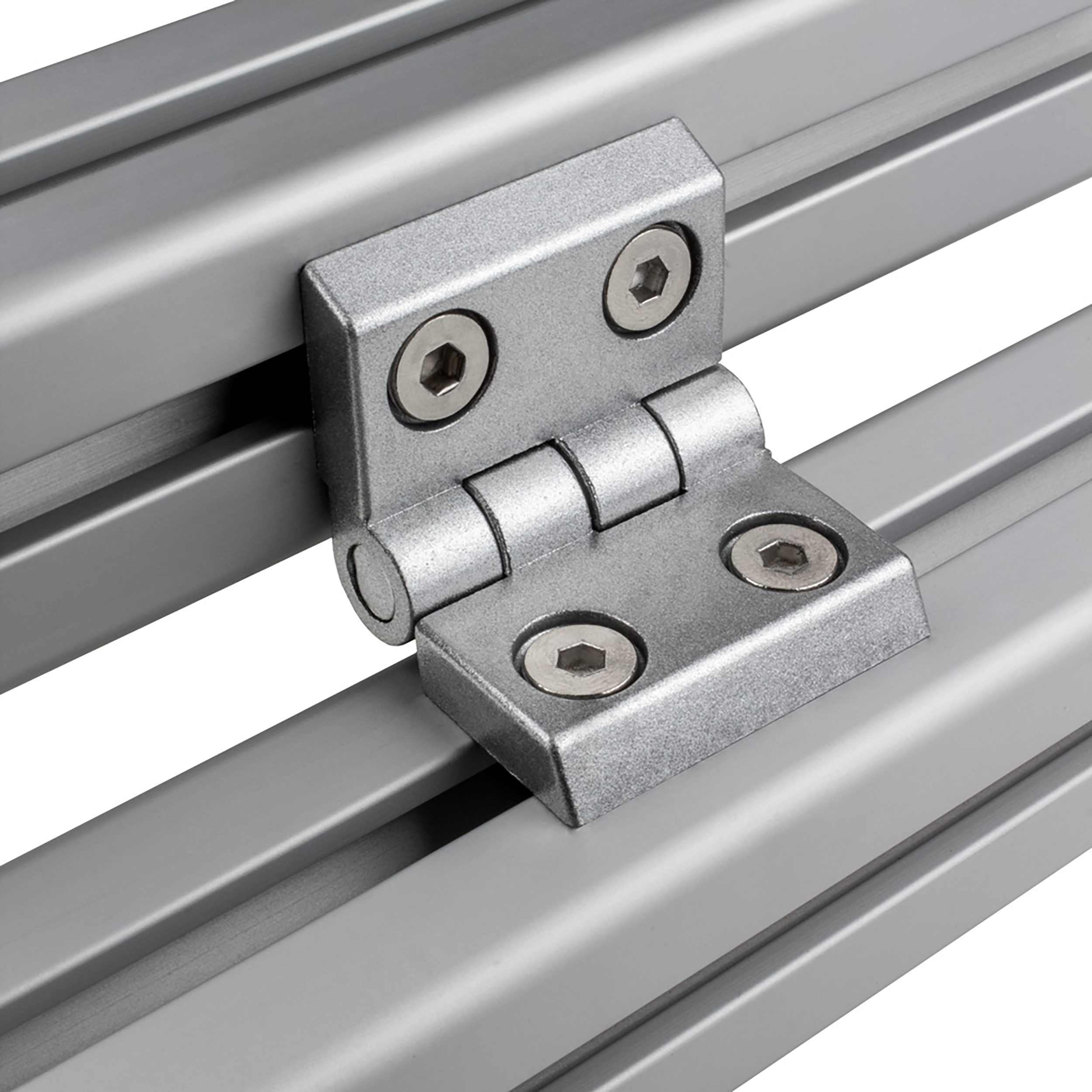 Scharnier Universell Nut 8 für 40-er inkl. Verschraubung - 4 Stück