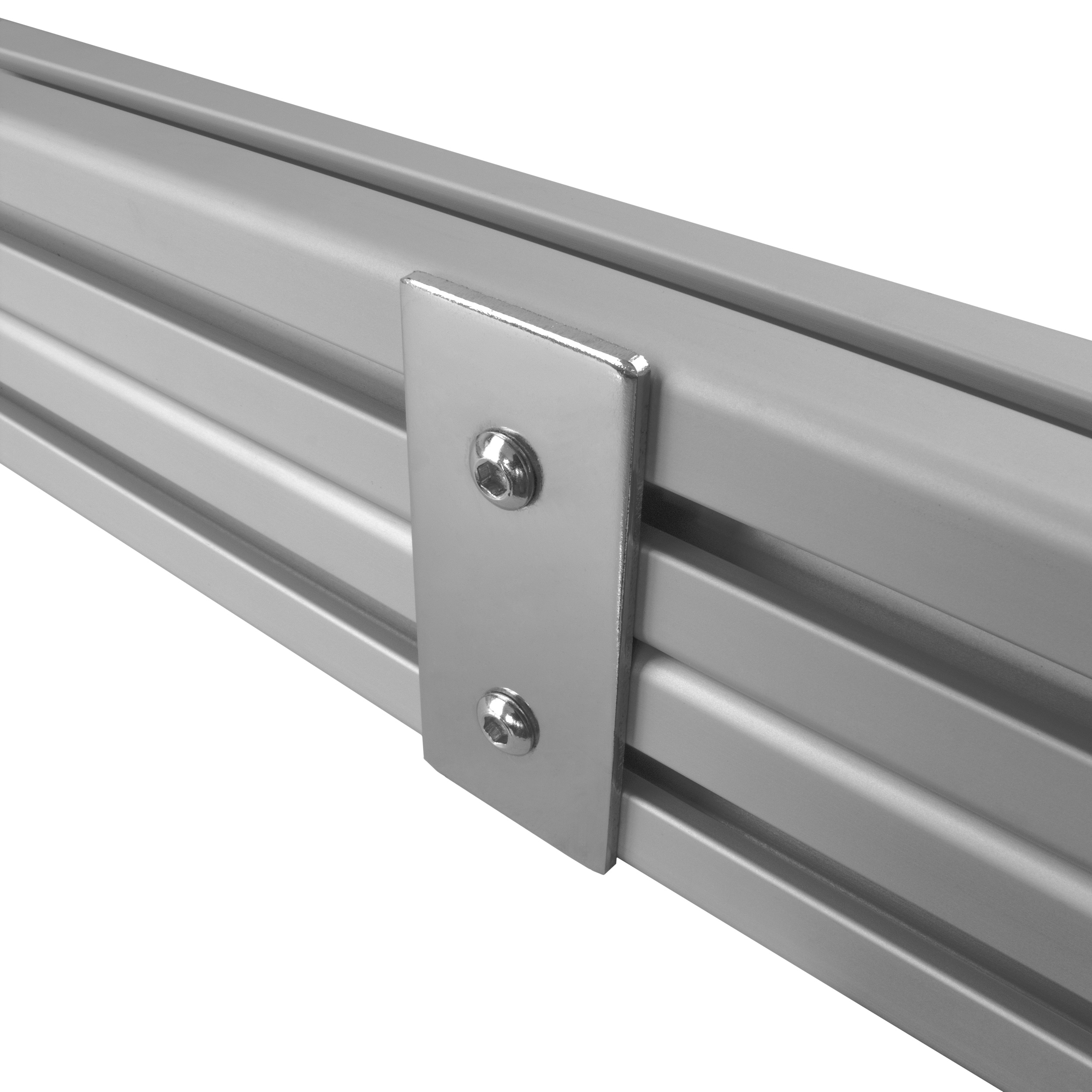 Verbinderplatte - I - 80x35mm Aussen Flachverbinder 40x40 Aluprofil Verbinderplatte - I - 80x35mm Aussen Flachverbinder 40x40 Aluprofil - 4 Stück inkl. Verschraubung